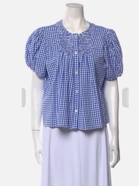 Rachel Comey Letta Gingham Top 14